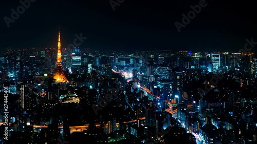 Wallpaper Mural 東京夜景　タイムラプス　2019 Torontodigital.ca