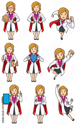 Super Doc Caucasian Female Set