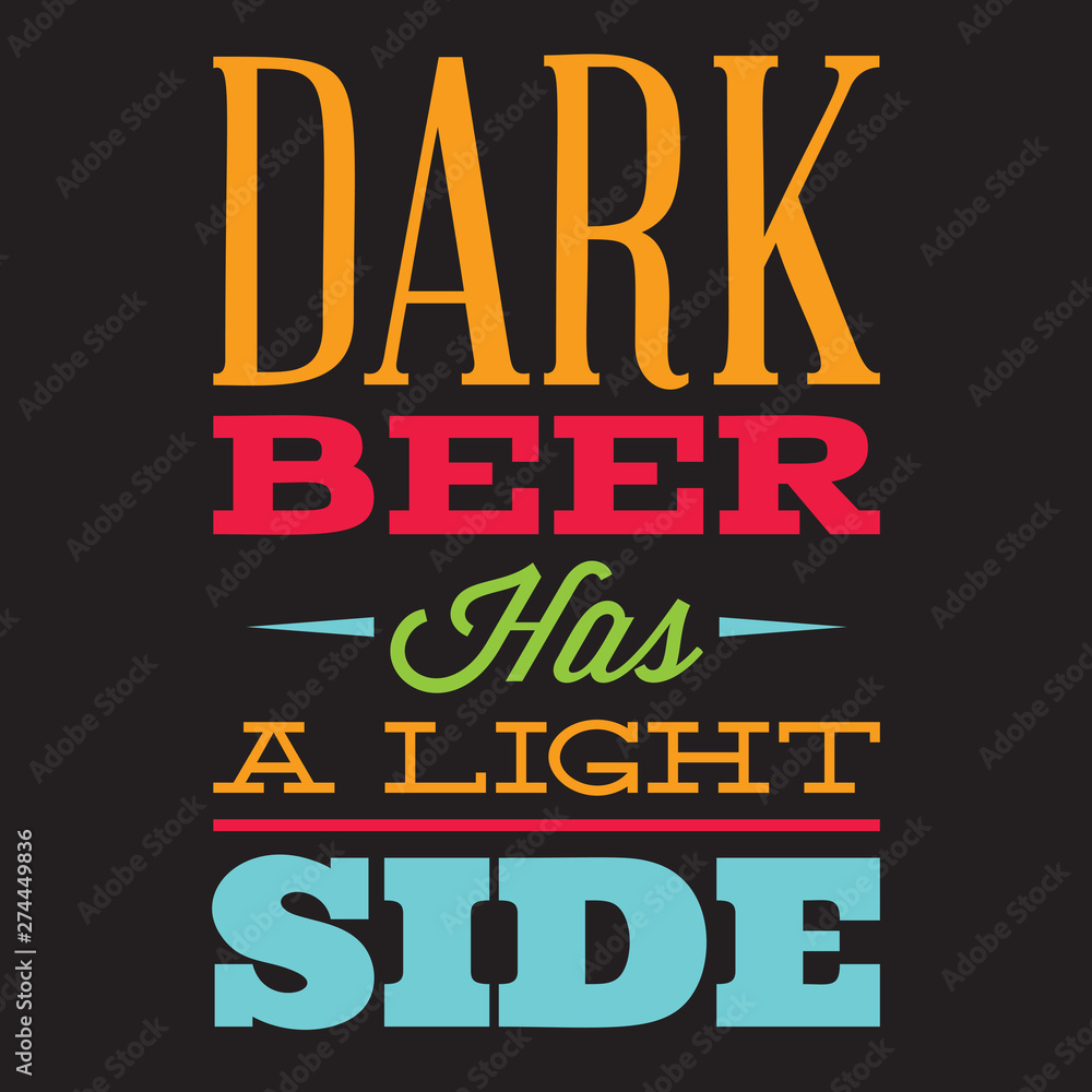 Vector set of stylized quotes on the topic of beer. Color text on a black background Vector set of stylized quotes on the topic of beer. Color text on a black background