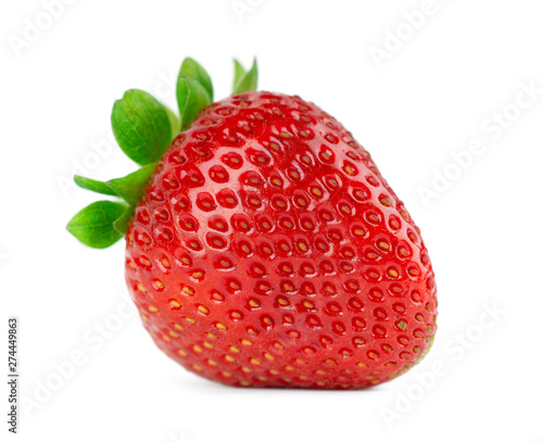 Fresh strawberry on white