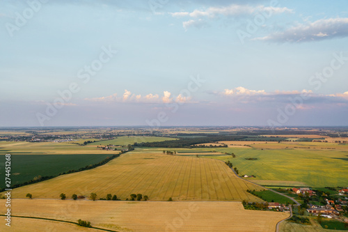 Agricultural field in Europe. 