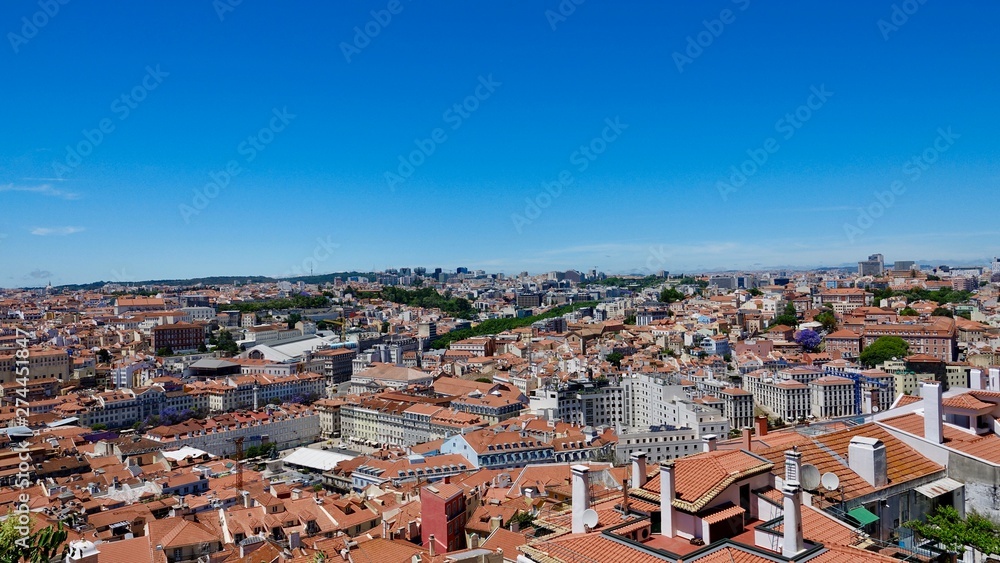 Vogelperspektive Lissabon, Lissabon von oben, Lissabon Stadtüberblick