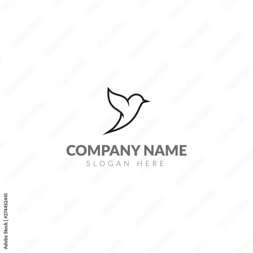 Obraz premium Bird logo template