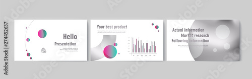 Set of brochures infographics for marketing the promotion goods and services on market
