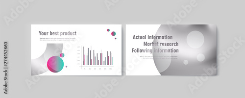 Set of brochures infographics for marketing the promotion goods and services on market