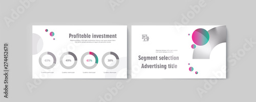 Set of brochures infographics for marketing the promotion goods and services on market