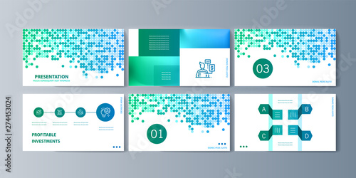 Set of brochures infographics for marketing the promotion goods and services on market