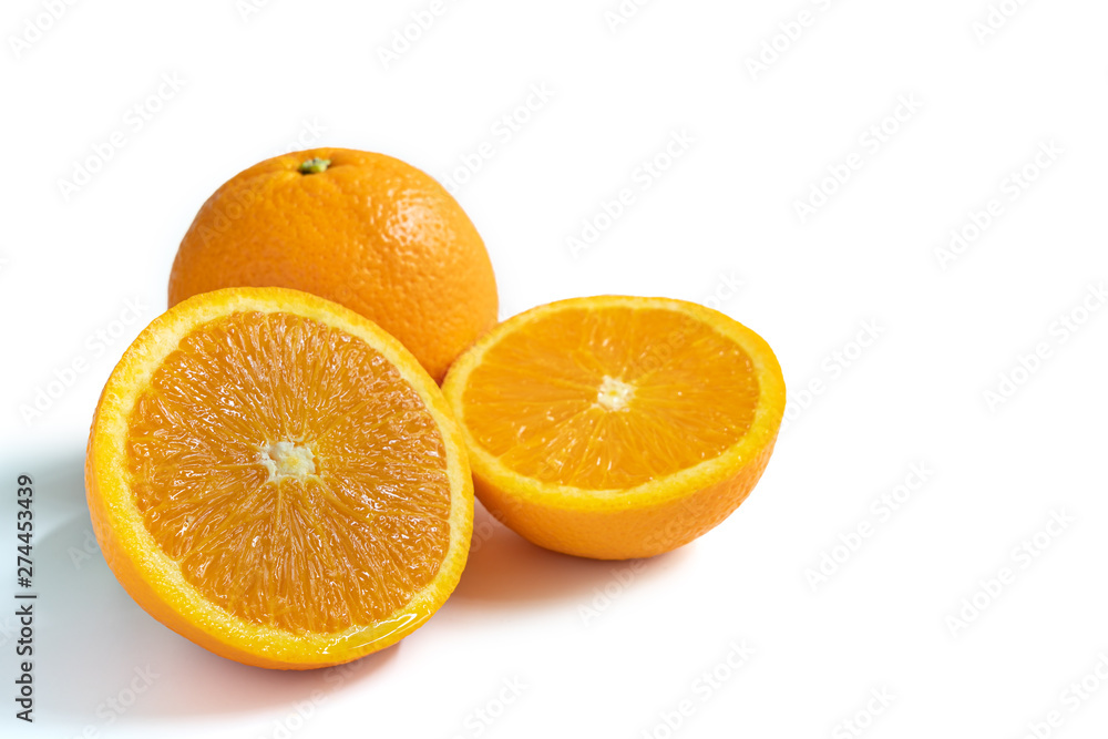 Half cut Navel orange