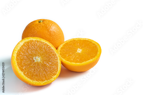 Half cut Navel orange