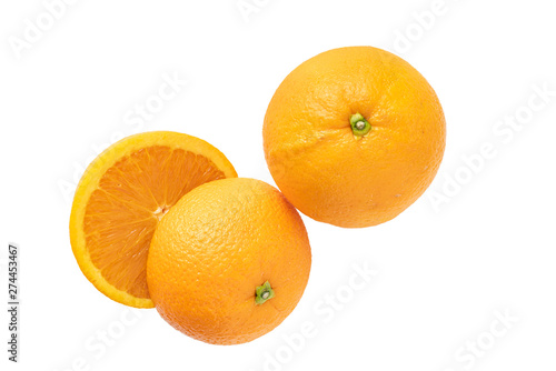 Half cut Navel orange