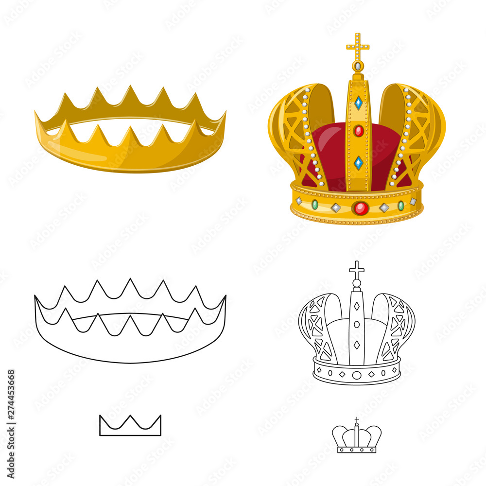 Isolated object of medieval and nobility logo. Collection of medieval and monarchy stock symbol for web. Isolated object of medieval and nobility logo. Collection of medieval and monarchy stock symbol for web.