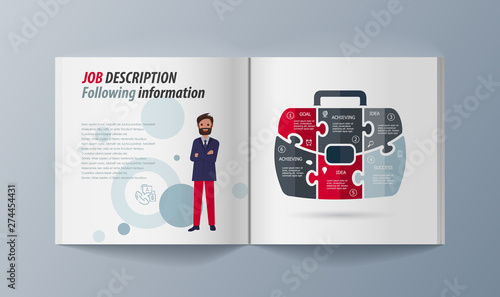 Set of brochures for marketing the promotion goods and services on market