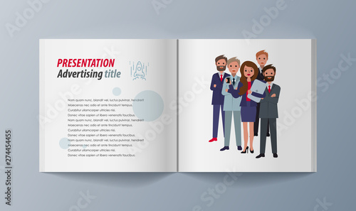 Set of brochures for marketing the promotion goods and services on market