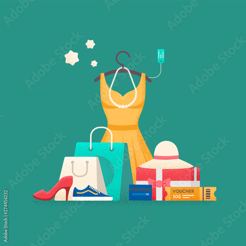Shopping concept. Sales