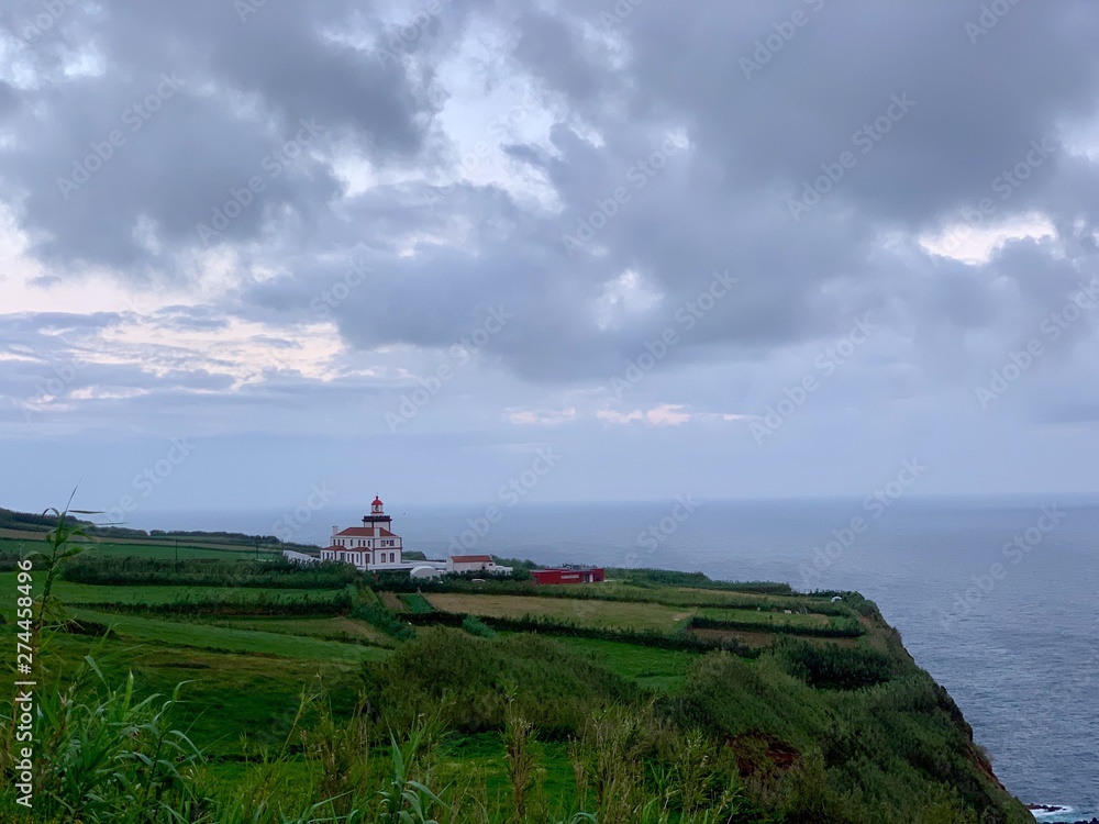 Ocean coast of on São Miguel island, Azores, Portugal Ocean coast of on São Miguel island, Azores, Portugal