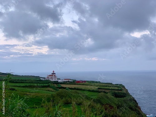 Ocean coast of on São Miguel island, Azores, Portugal