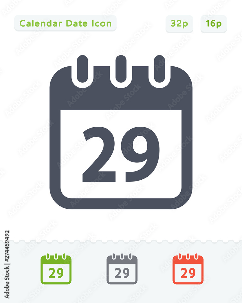 Calendar Date - Sticker icons Calendar Date - Sticker icons