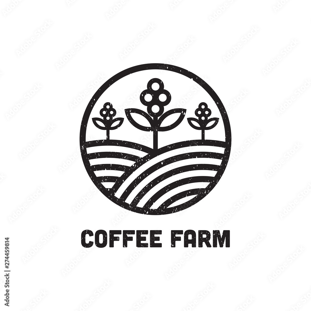 Coffee Farm Logo Design Inspiration, can used cafe and bar logo template Coffee Farm Logo Design Inspiration, can used cafe and bar logo template