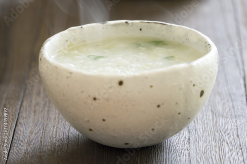 お粥 rice porridge(congee)