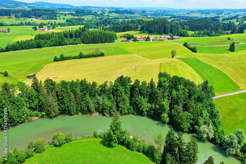 Die Iller von oben photo