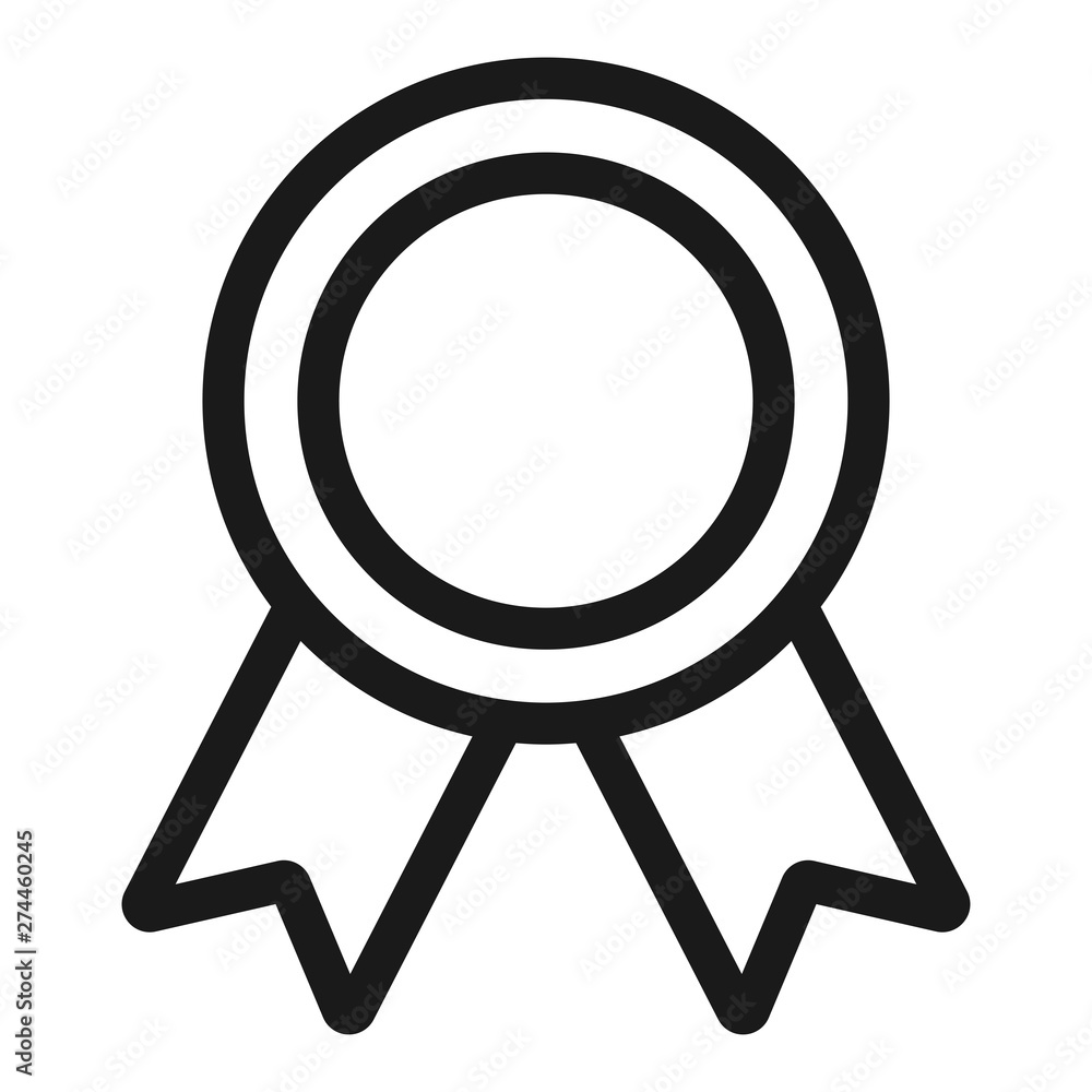 award ribbon - minimal line web icon. simple vector illustration. concept for infographic, website or app. award ribbon - minimal line web icon. simple vector illustration. concept for infographic, website or app.