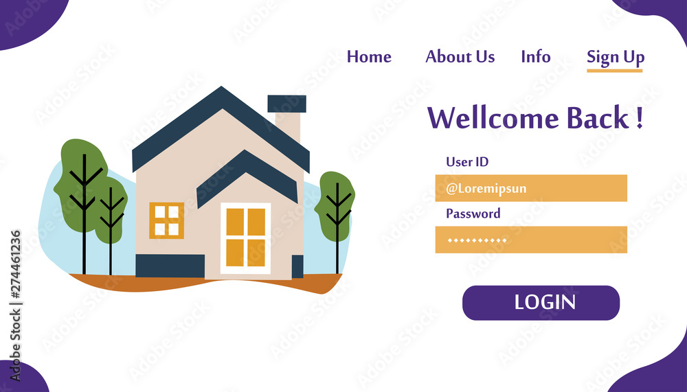 Fototapeta premium Web page design templates for Search Address. Modern vector illustration concepts for website and mobile website development