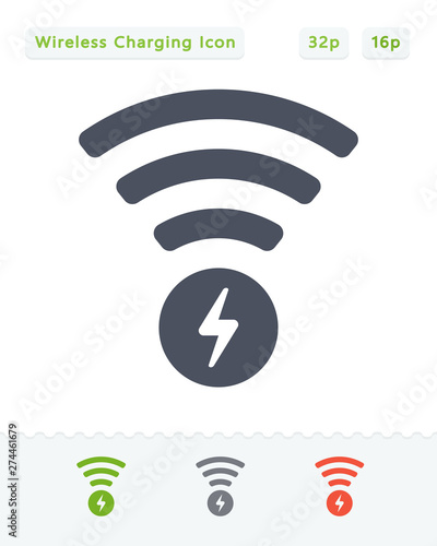Wireless Charging - Sticker icons