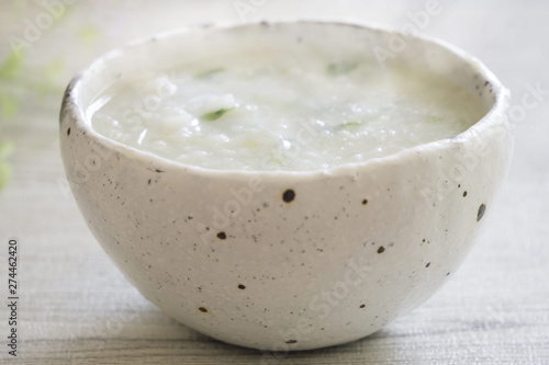 お粥 rice porridge(congee)