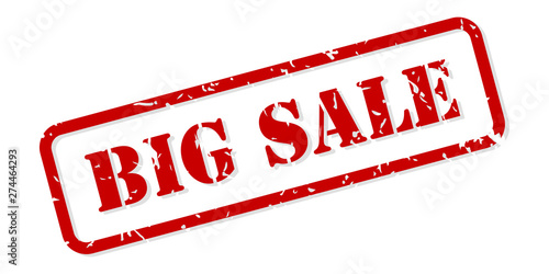 Big Sale Rubber Stamp Vector