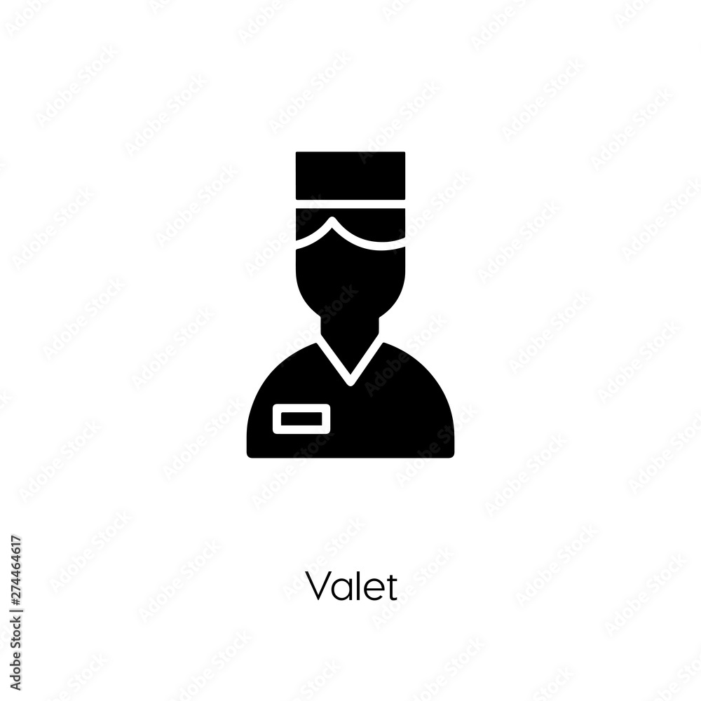 valet icon vector symbol sign valet icon vector symbol sign