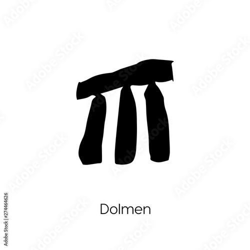 dolmen icon. dolmen vector symbol. Linear style sign for mobile concept and web design. dolmen symbol illustration. Pixel vector graphics - Vector	