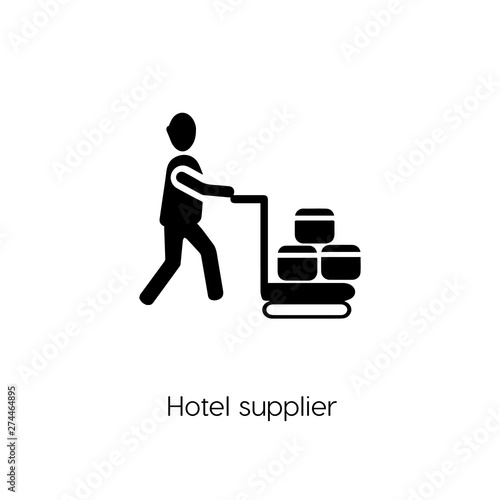 hotel supplier icon vector symbol sign