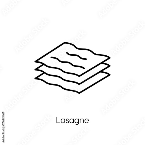 lasagne icon vector symbol sign