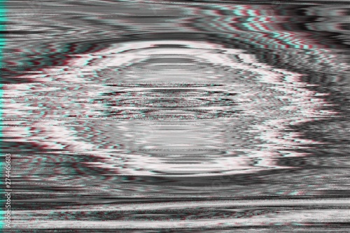 Glitch vhs monochtome noise abstract, interference design.glitch vhs monochtome background noise, artifact screen. photo