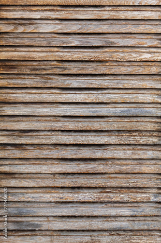 Brownish Old Weathered Horizontal Wooden Blinds