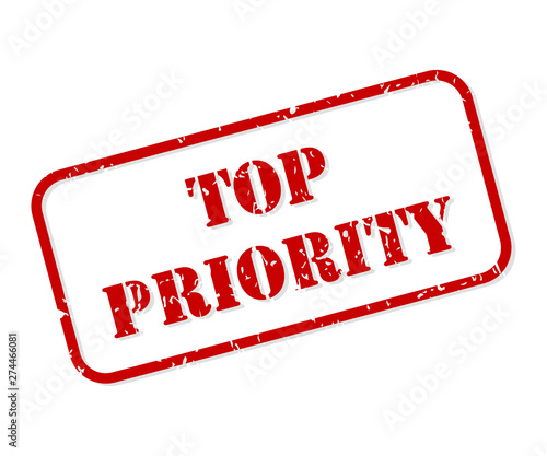 Top Priority Rubber Stamp Vector