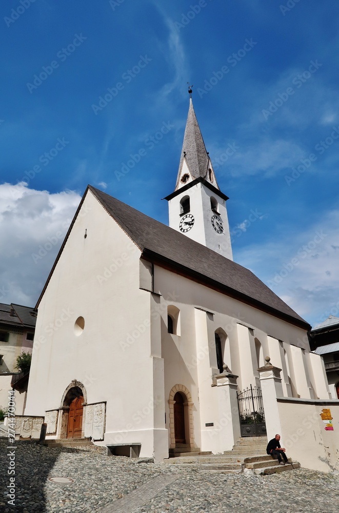 Dorfkirche, Ardez, Graubünden, Schweiz