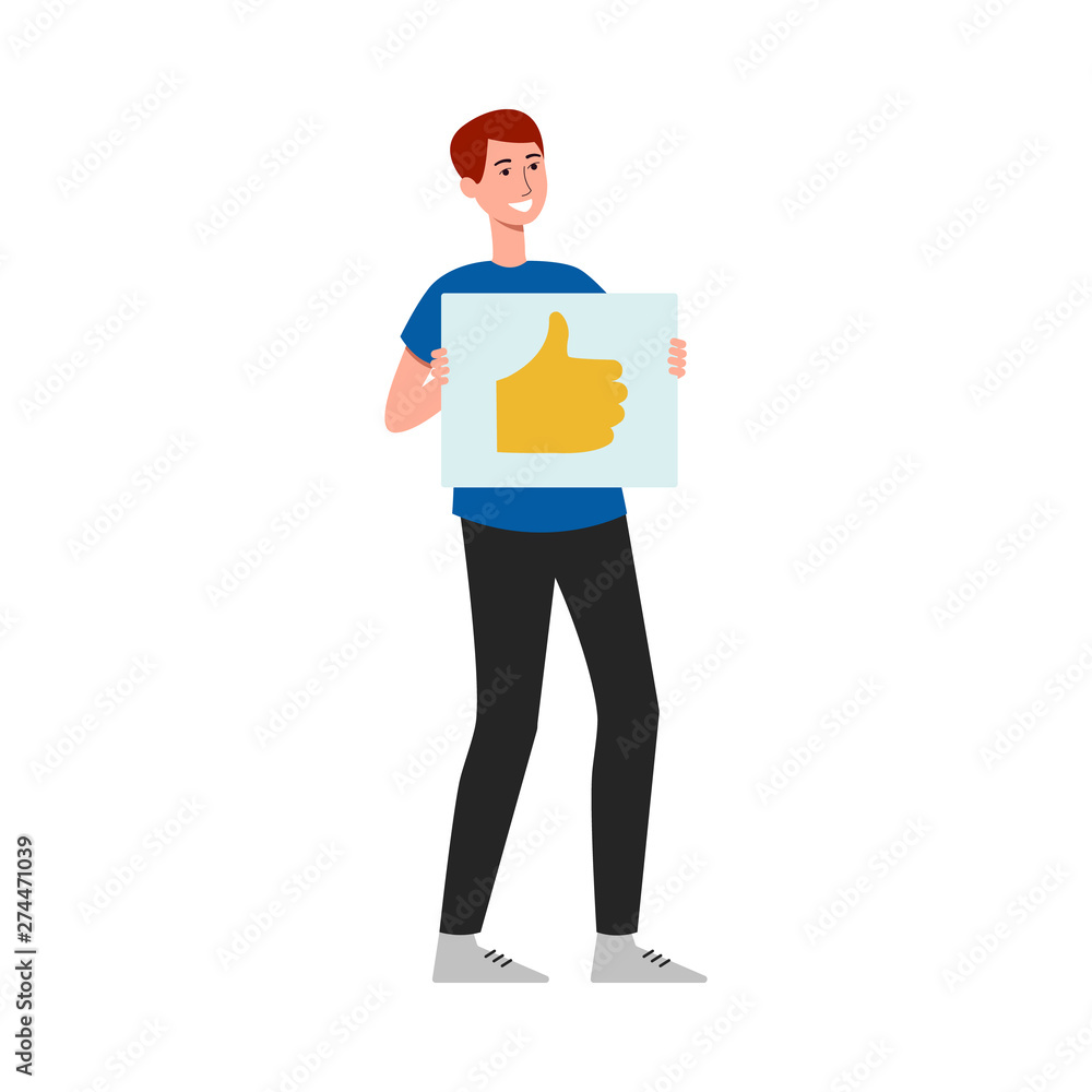 Customer Experience Concept, Happy Client Woman giving a Feedback with Happy Smiley Face Card into a Hand of Businessman Customer Experience Concept, Happy Client Woman giving a Feedback with Happy Smiley Face Card into a Hand of Businessman