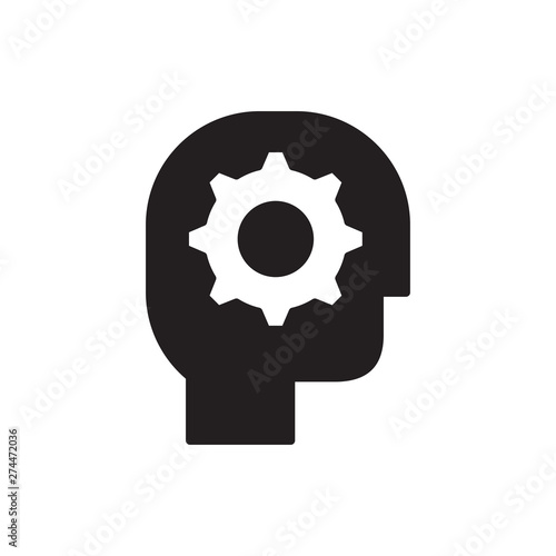 gear head vector icon