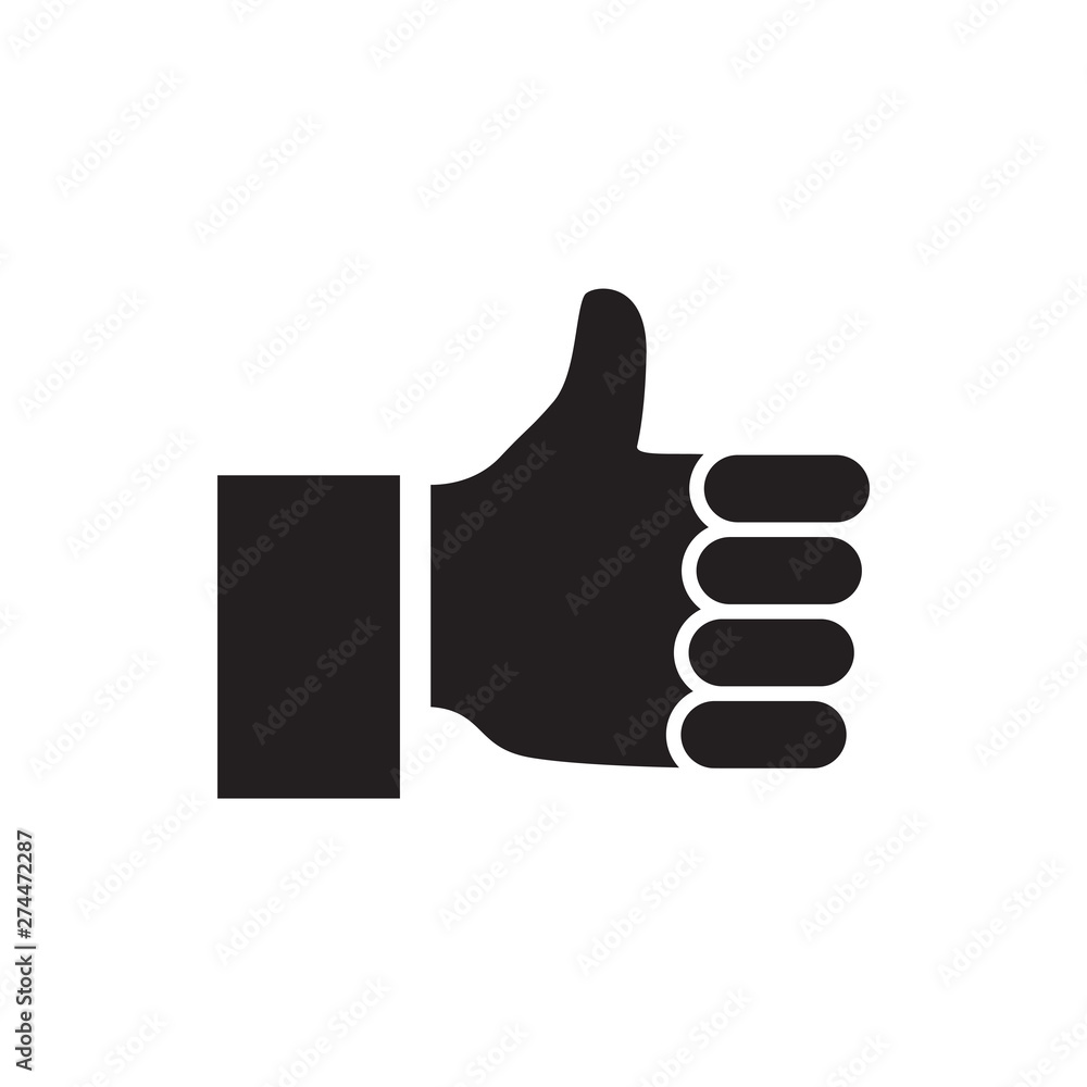 finger up vector icon