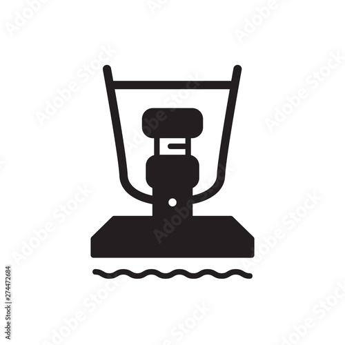plate compactor vector icon
