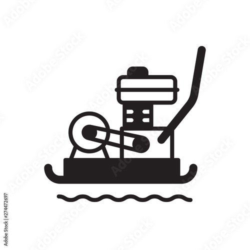 plate compactor vector icon
