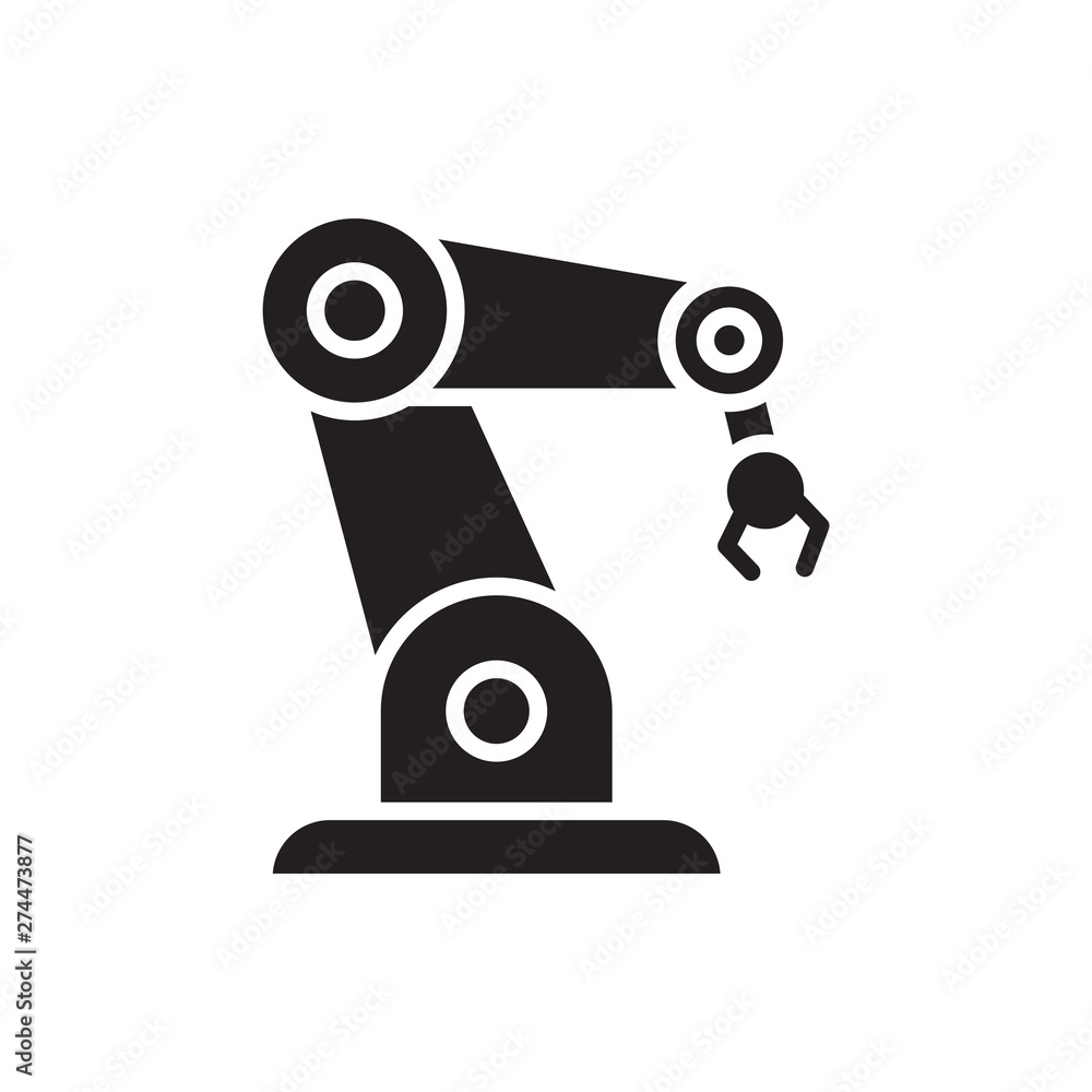 manufacture robot vector icon manufacture robot vector icon