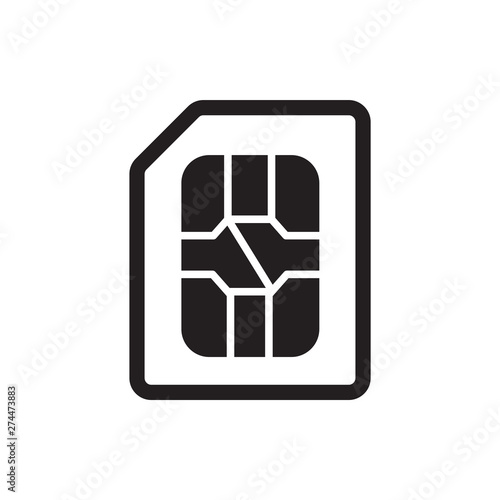 sim card vector icon