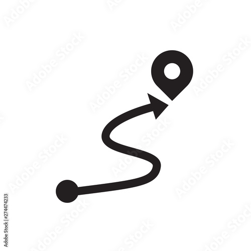 route vector icon