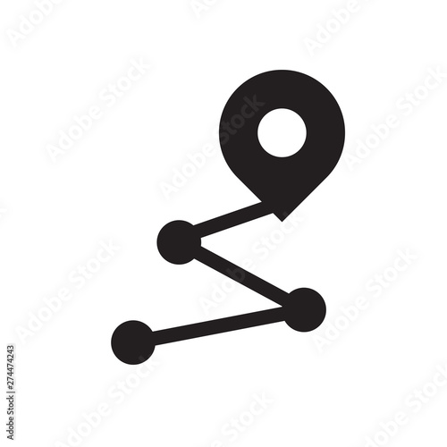 route vector icon