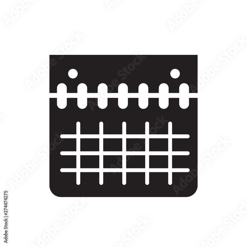 calendar route vector icon