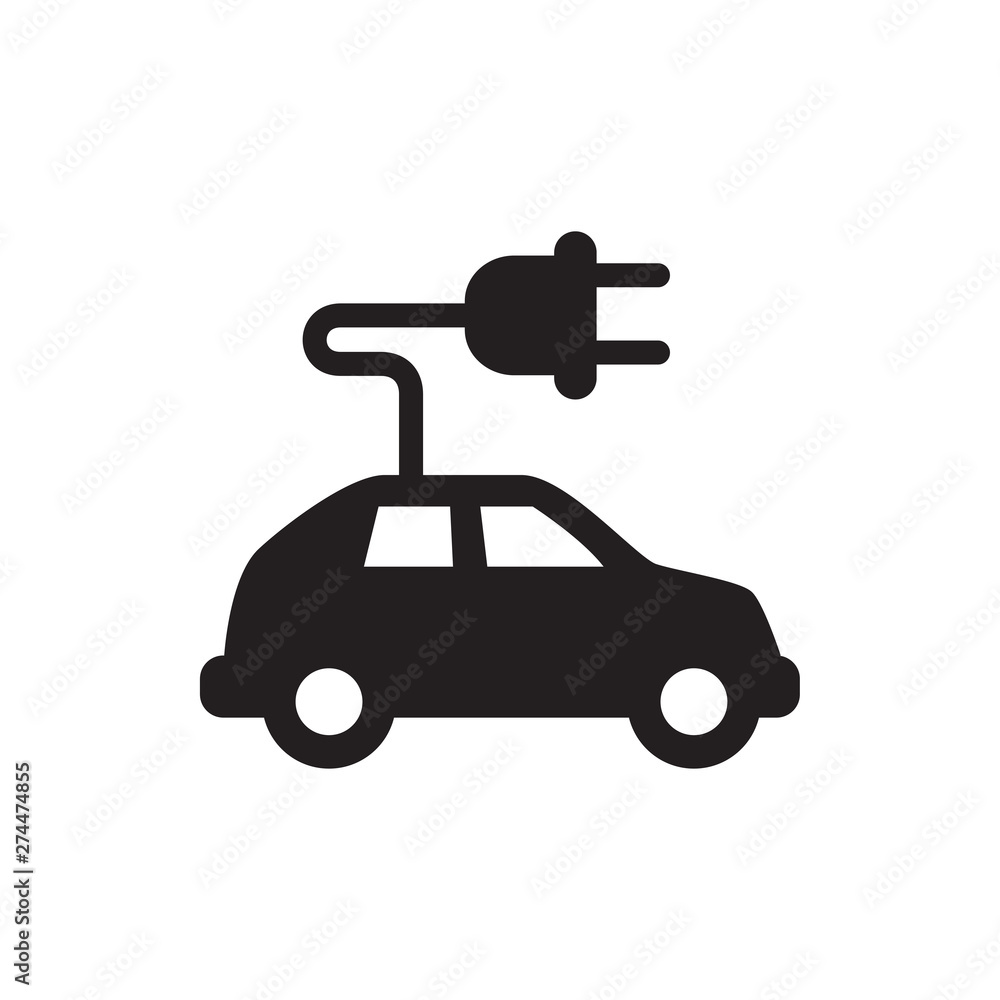 electric car vector icon