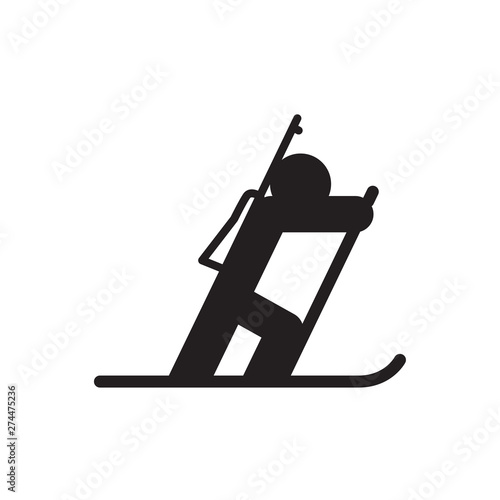 biathlon vector icon