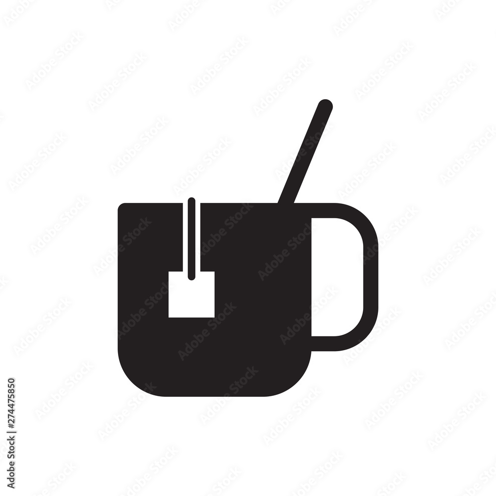 hot tea vector icon hot tea vector icon